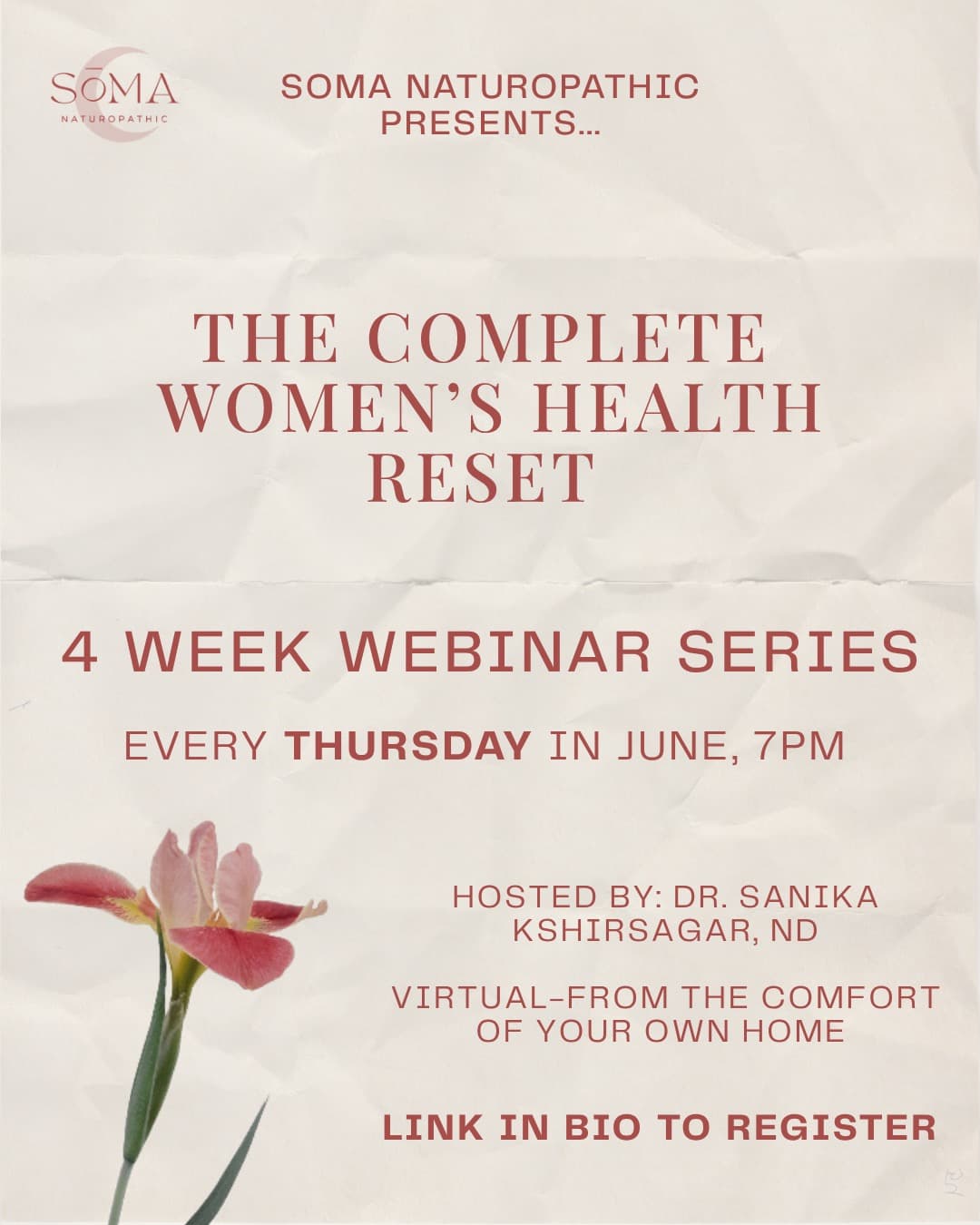 The Complete Women's Health Reset — 4-Week Webinar Series with Dr. Sanika Kshirsagar, ND